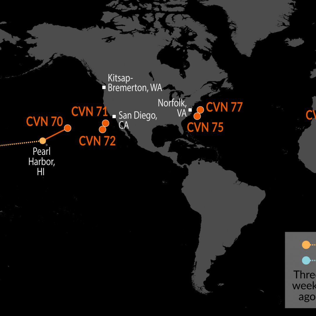 A Map of U.S. Naval Assets 