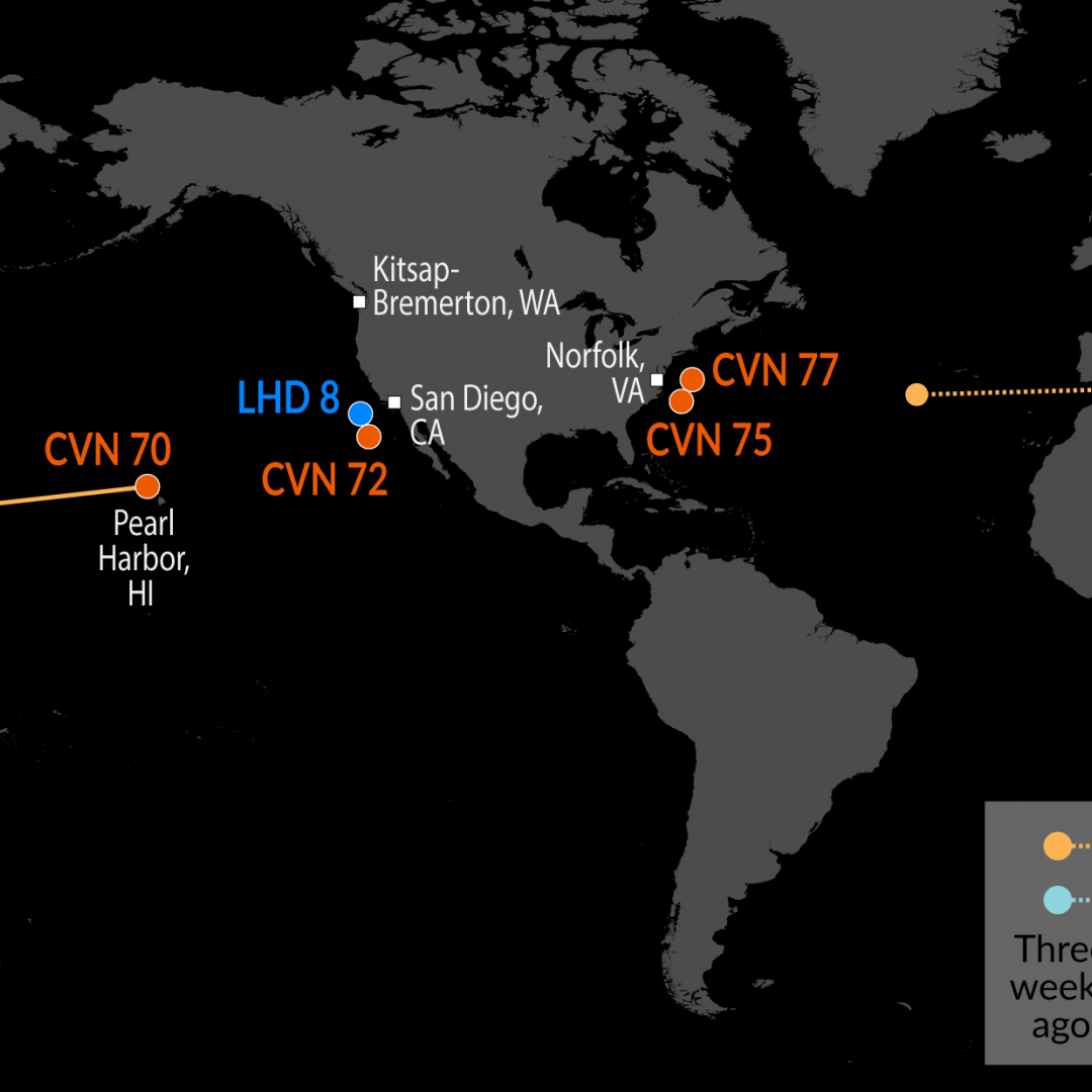 A Map of U.S. Naval Assets 