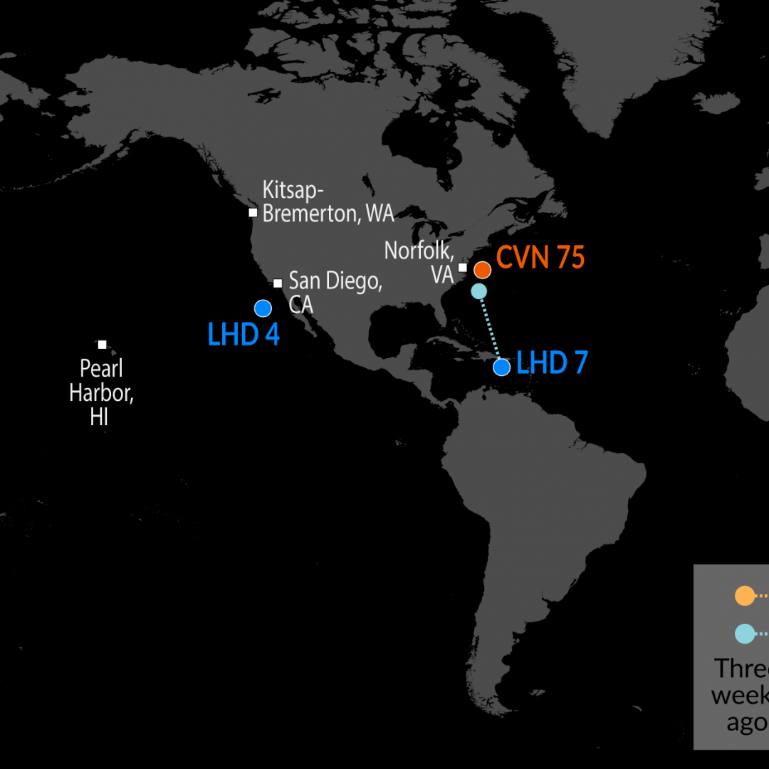 A Map of U.S. Naval Assets 