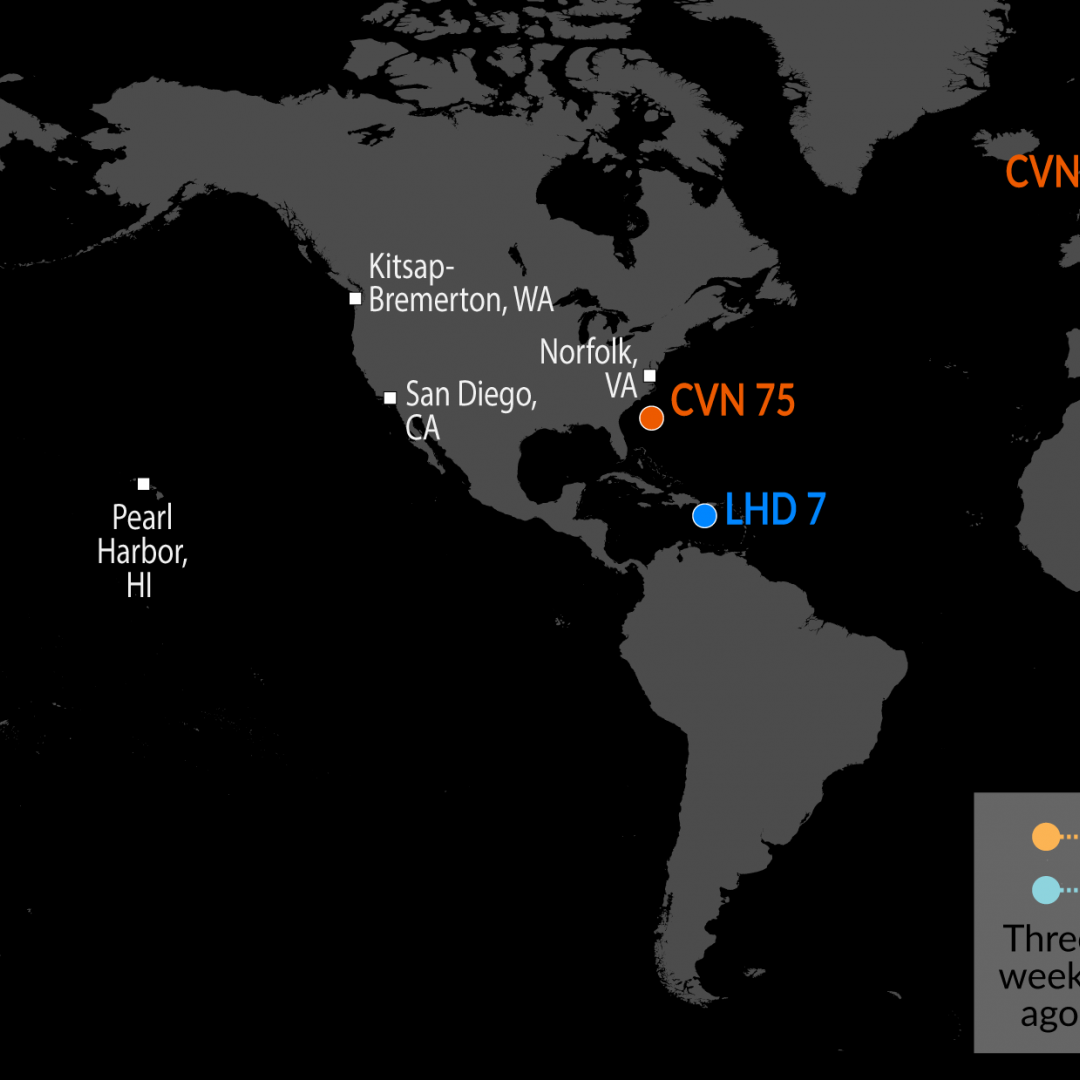 A Map of U.S. Naval Assets 