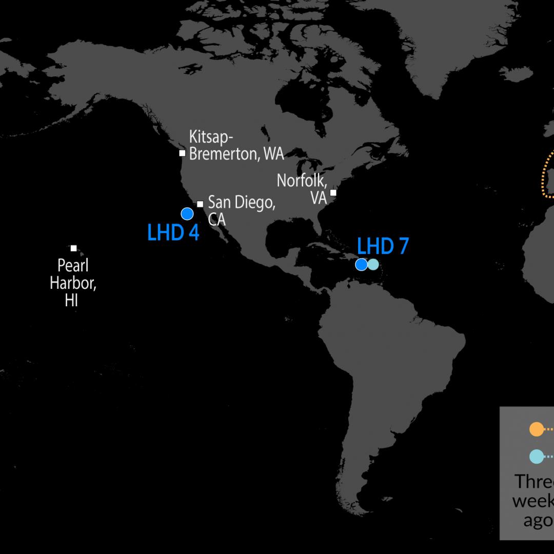 A Map of U.S. Naval Assets