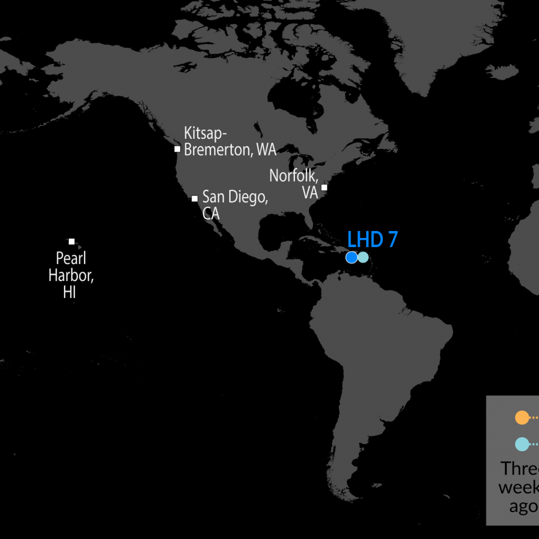 A Map of U.S. Naval Assets 