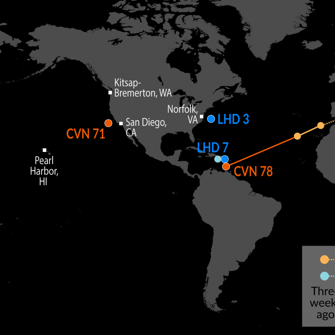 A Map of U.S. Naval Assets 