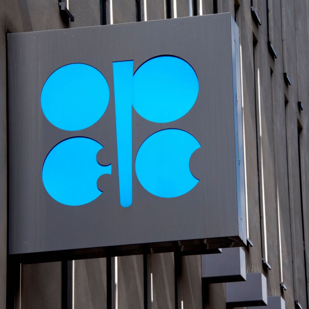 The OPEC logo is seen at the group’s headquarters in Vienna, Austria, on May 24, 2017.