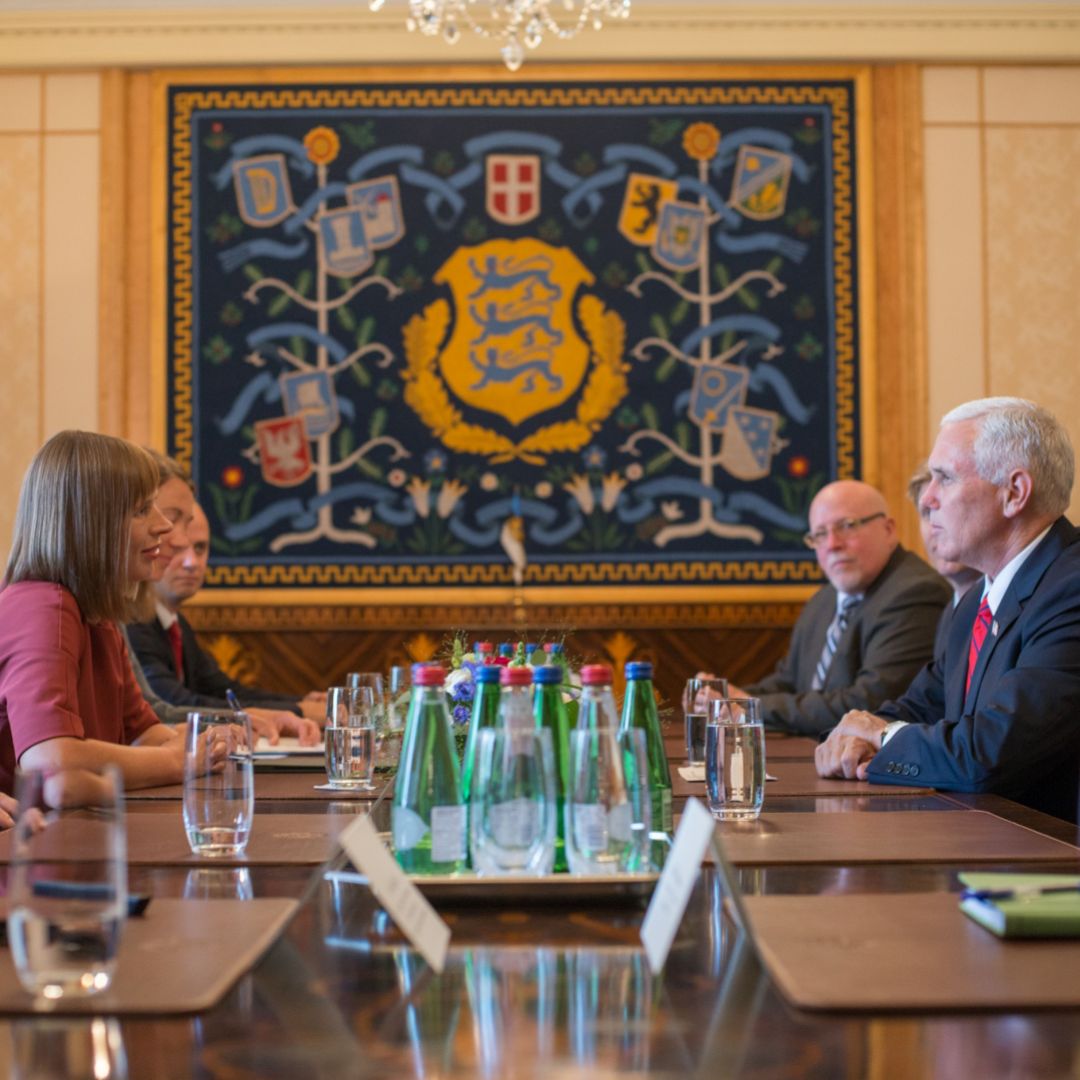 U.S. Vice President Mike Pence visited Estonia during July.