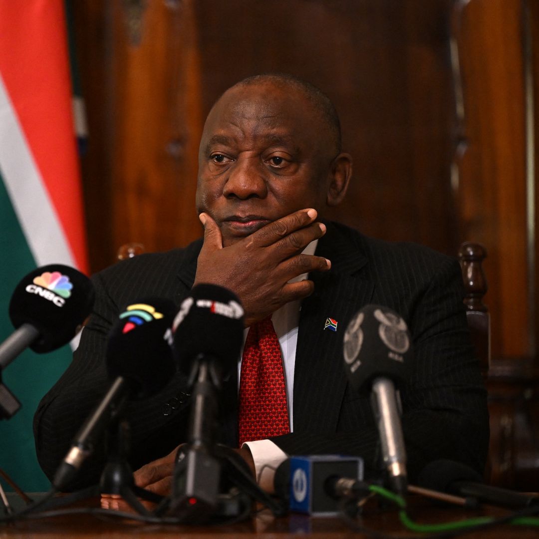 South African President Cyril Ramaphosa on Nov. 24, 2022, in London.