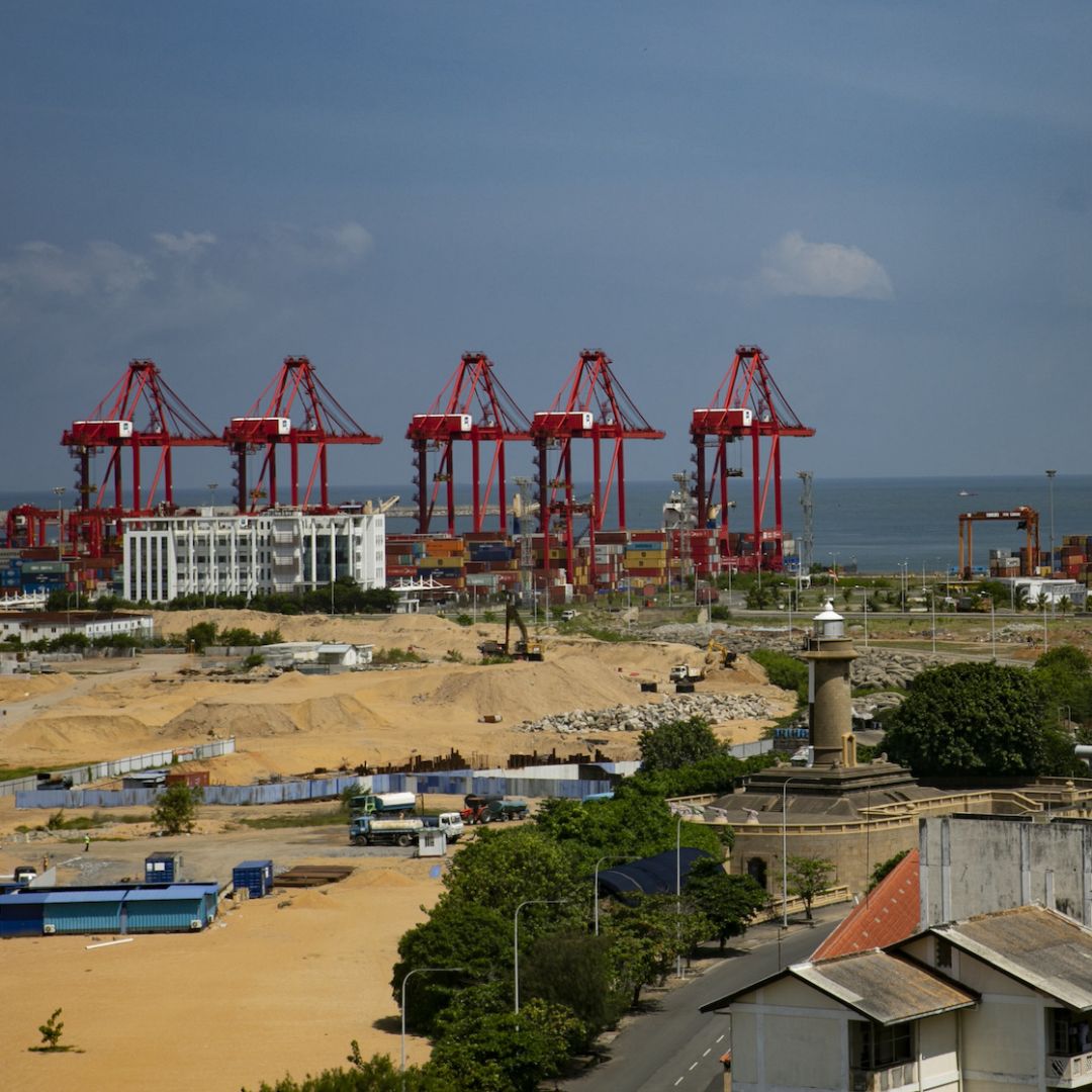 The Port of Colombo is seen on Oct. 19, 2021, in Colombo, Sri Lanka. 