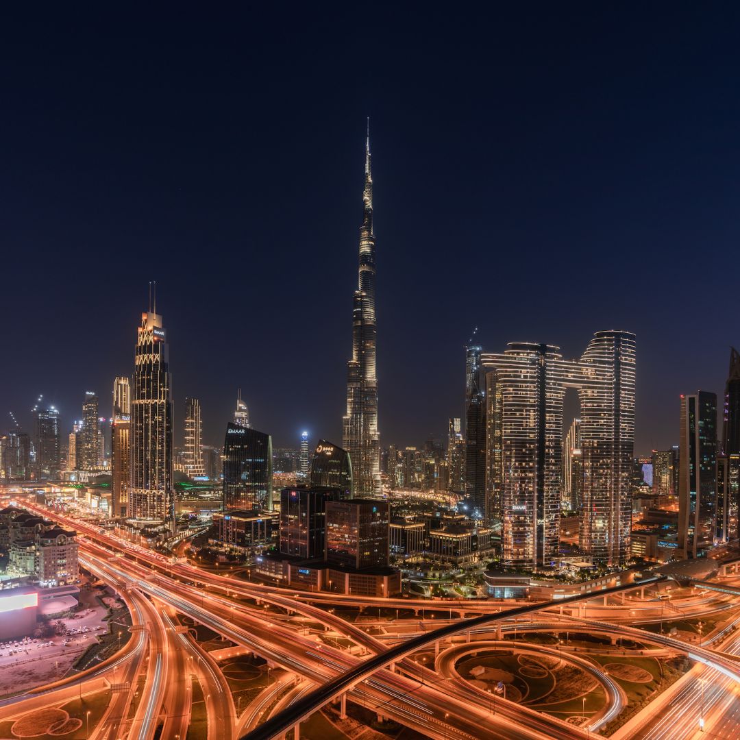 An aerial view taken Oct. 29, 2022, of Dubai, United Arab Emirates.