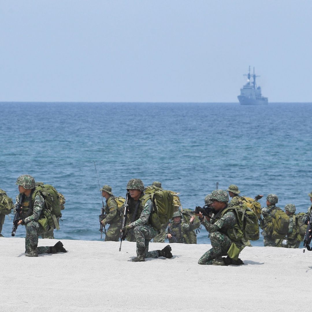 Philippine marines take part in a joint military exercise with their U.S. counterparts at a training camp northwest of Manila in May 2018. Philippine marines take part in a joint military exercise with their U.S. counterparts at a training camp northwest of Manila in May 2018.