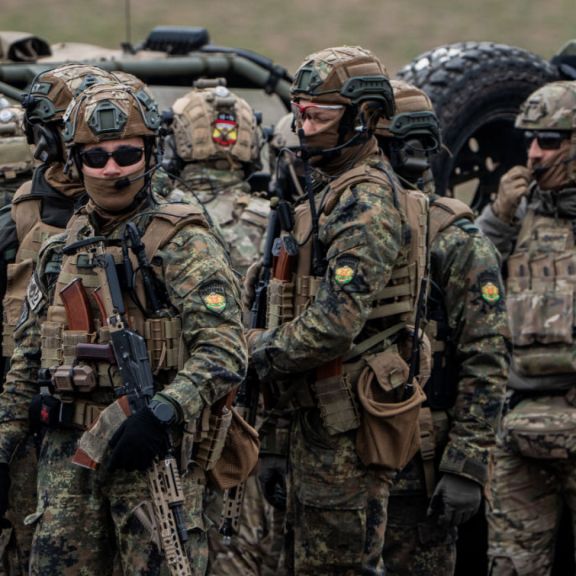 Members of the Spanish and Bulgarian armed forces during the NATO exercise Steadfast Dart on Feb. 13, 2025, in Tsrancha, Bulgaria. Members of the Spanish and Bulgarian armed forces during the NATO exercise Steadfast Dart on Feb. 13, 2025, in Tsrancha, Bulgaria.