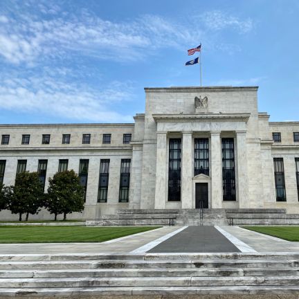 A view looking up at the U.S. Federal Reserve building in Washington D.C. on July 1, 2020. A view looking up at the U.S. Federal Reserve building in Washington D.C. on July 1, 2020.