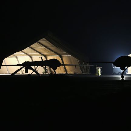 The proliferation of sensors in warfare, and the ability to combine their output into an unprecedented level of situational awareness, will allow for increased clarity in war. A U.S. Air Force MQ-1B Predator unmanned aerial vehicle returns from a mission to an air base in the Persian Gulf region on Jan. 7, 2016.