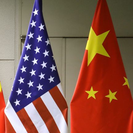 A display shows the national flags of China and the United States at the Group of 20 (G-20) Summit in Osaka, Japan, on June 29, 2019. A display shows the national flags of China and the United States at the Group of 20 (G-20) Summit in Osaka, Japan, on June 29, 2019.
