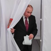 Vladimir Putin at Russian polls