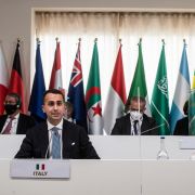 Italy’s top foreign policy officials attend a G-20 joint session on June 29, 2021. Italy’s top foreign policy officials attend a G-20 joint session on June 29, 2021.