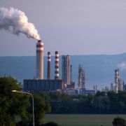 A photo taken on May 3, 2022, shows Slovakia's largest mineral oil refinery Slovnaft, which receives most of its crude supplies from Russia via the Soviet-era Druzhba pipeline. A photo taken on May 3, 2022, shows Slovakia's largest mineral oil refinery Slovnaft, which receives most of its crude supplies from Russia via the Soviet-era Druzhba pipeline.