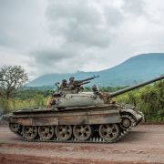 A Congolese army tank heads toward the eastern city of Goma on May 25, 2022, amid clashes with M23 rebels. A Congolese army tank heads toward the eastern city of Goma on May 25, 2022, amid clashes with M23 rebels.Â