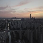 A photo taken on May 31, 2021, shows the skyline of Suzhou, China, at sunset. A photo taken on May 31, 2021, shows the skyline of Suzhou, China, at sunset.