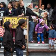 Migrants seeking asylum in the United States wait near the U.S.-Mexico border at the El Chaparral crossing in Tijuana, Mexico. Migrants seeking asylum in the United States wait near the U.S.-Mexico border at the El Chaparral crossing in Tijuana, Mexico.