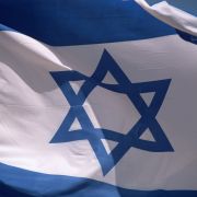 An Israeli flag.