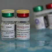 Doses of the new malaria vaccine Mosquirix are seen at a hospital in Yala, Kenya, on Oct. 7, 2021. Doses of the new malaria vaccine Mosquirix are seen at a hospital in Yala, Kenya, on Oct. 7, 2021.