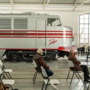 People wait in an observation area at a COVID-19 vaccination site in the Catalonia Railway Museum on April 15, 2021, in Vilanova i la Geltru, Spain. People wait in an observation area at a COVID-19 vaccination site in the Catalonia Railway Museum on April 15, 2021, in Vilanova i la Geltru, Spain.