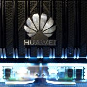 The Huawei logo is pictured on a router during a 5G event in London on Feb. 20, 2020. The Huawei logo is pictured on a router during a 5G event in London on Feb. 20, 2020.