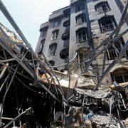 A photo shows the site of a recent gas explosion at the Sina Medical Center in Tehran, Iran, on July 1, 2020. 19 people were killed in the blast. A photo shows the site of a recent gas explosion at the Sina Medical Center in Tehran, Iran, on July 1, 2020. 19 people were killed in the blast.