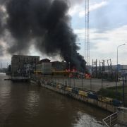 A building remains on fire in Lekki, Nigeria, on Oct. 21, 2020, after #EndSARS protests escalated into violent clashes with police the previous night. A building remains on fire in Lekki, Nigeria, on Oct. 21, 2020, after #EndSARS protests escalated into violent clashes with police the previous night.