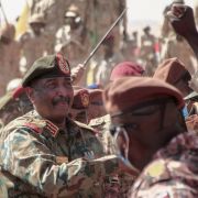 Sudanese Gen. Abdel Fattah al-Burhan on Dec. 8, 2021, in the Maaqil area of northern Nile River state. The Sudanese junta's efforts will likely meet strong resistance from pro-democracy groups and, if passed, accelerate Sudan's isolation from the West and further economic decline. Sudanese Gen. Abdel Fattah al-Burhan on Dec. 8, 2021, in the Maaqil area of northern Nile River state.
