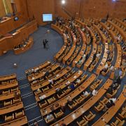 Legislators attend a plenary session in Tunisia's parliament on June 3, 2020. Legislators attend a plenary session in Tunisia's parliament on June 3, 2020.