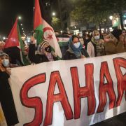 Women carrying Saharan flags take part in a demonstration in San Sebastian, Spain, to demand the end of Morocco's occupation in Western Sahara on Nov. 16, 2020. Women carrying Saharan flags take part in a demonstration in San Sebastian, Spain, to demand the end of Morocco's occupation in Western Sahara on Nov. 16, 2020.